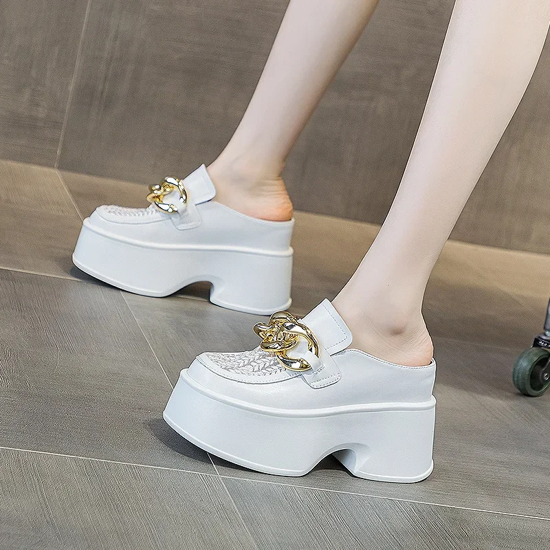 Crystal Mesh Fabric - Novidade: Mules Femininas de Malha Respirável