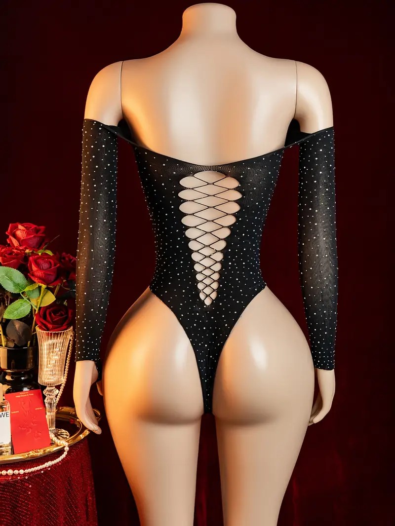 Lingerie Erótica Babydoll Cats - Crystal Mesh Fabric avaliação e preço