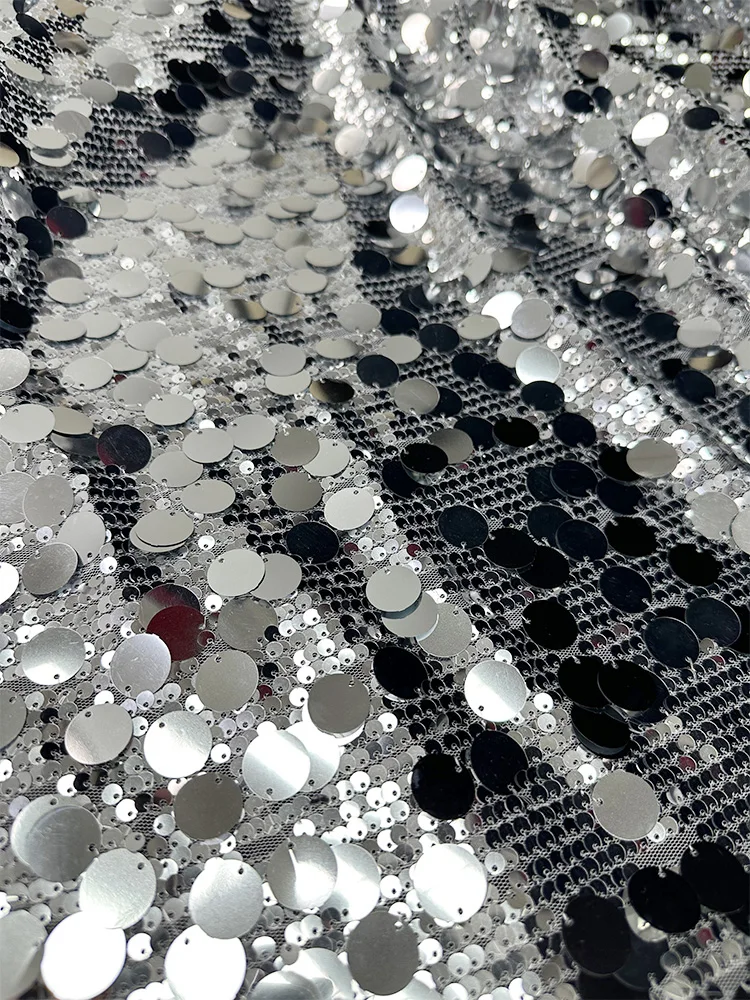Tecido de lantejoulas malha di - Crystal Mesh Fabric avaliação e preço