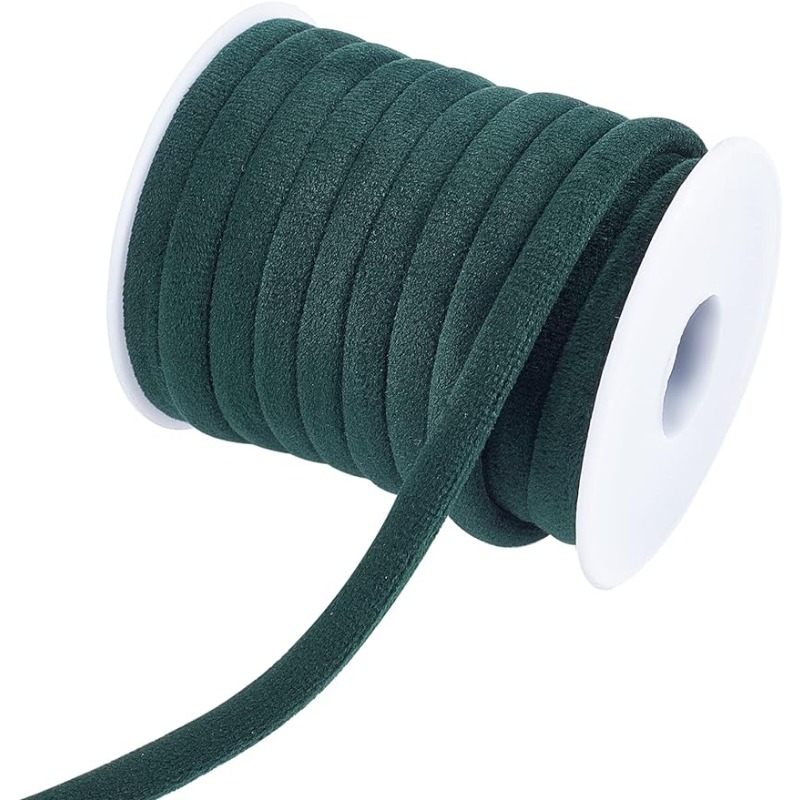 1 rolo 10m 8mm cabo de veludo  - Velvet Ribbon Roll avaliação e preço