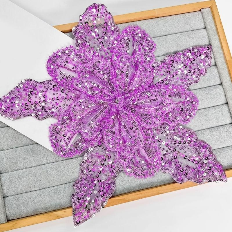 39BD guarnição apliques flores - Applique Patch Flower avaliação e preço