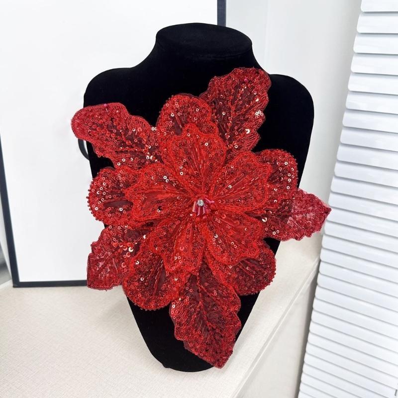 39BD guarnição apliques flores - Applique Patch Flower avaliação e preço