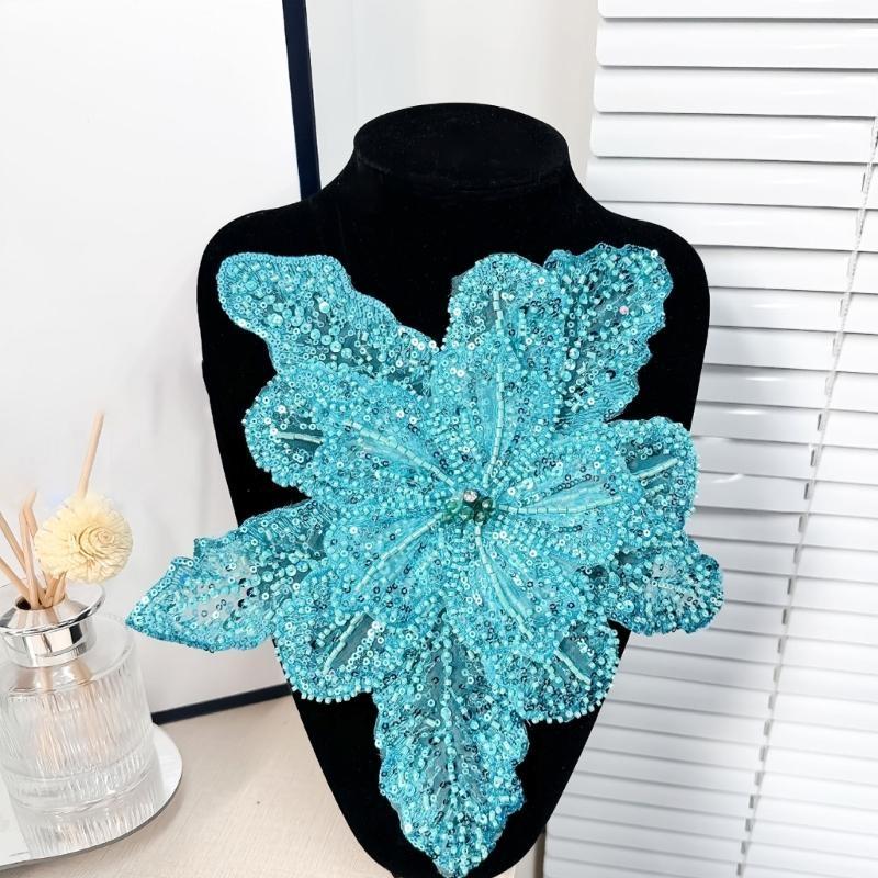 39BD guarnição apliques flores - Applique Patch Flower avaliação e preço