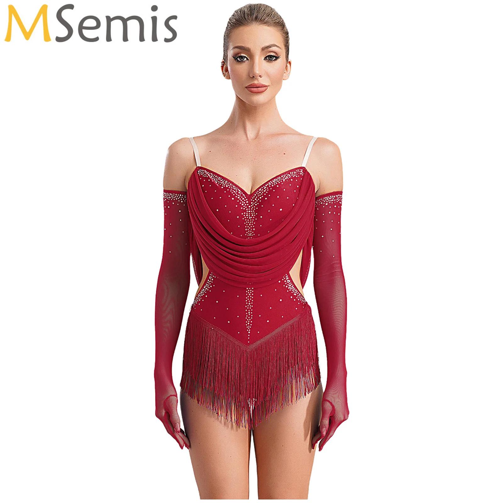 Mulheres ruched malha borla da - Rhinestone Banding Trim avaliação e preço