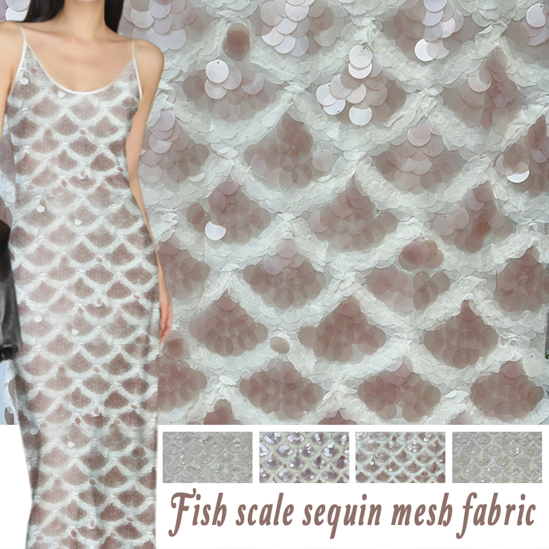 Base de malha pano lantejoulas - Crystal Mesh Fabric avaliação e preço